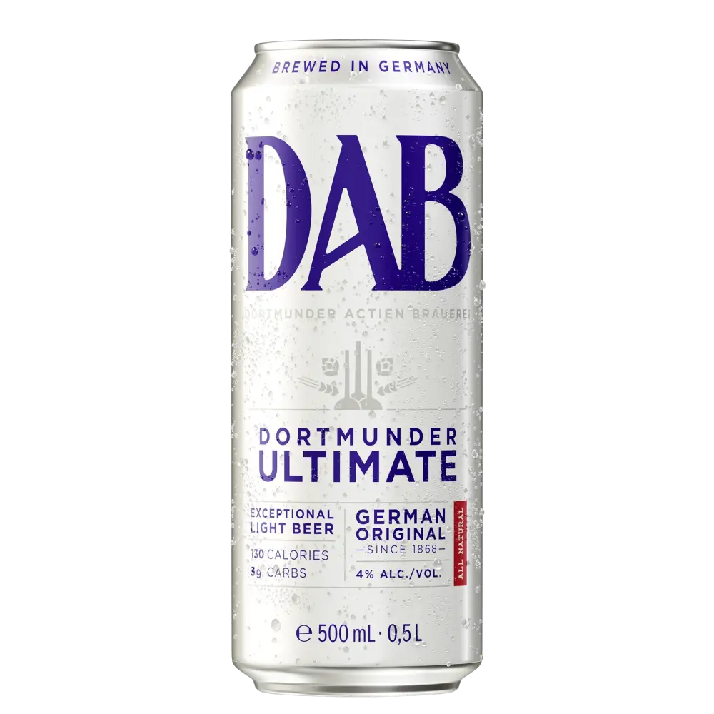 A can of Dortmunder Ultimate from the DAB brewery – to the product detail page