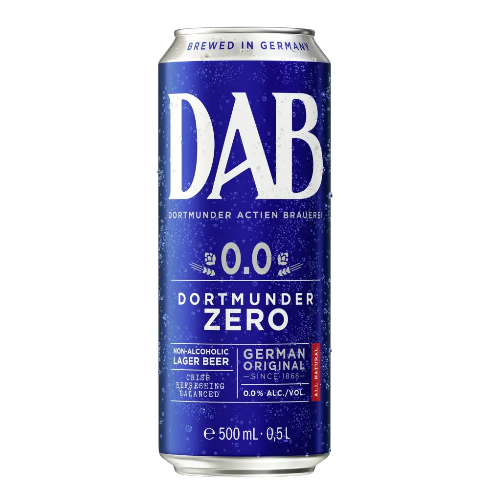 A can of Dortmunder Zero from the DAB brewery –– to the product detail page